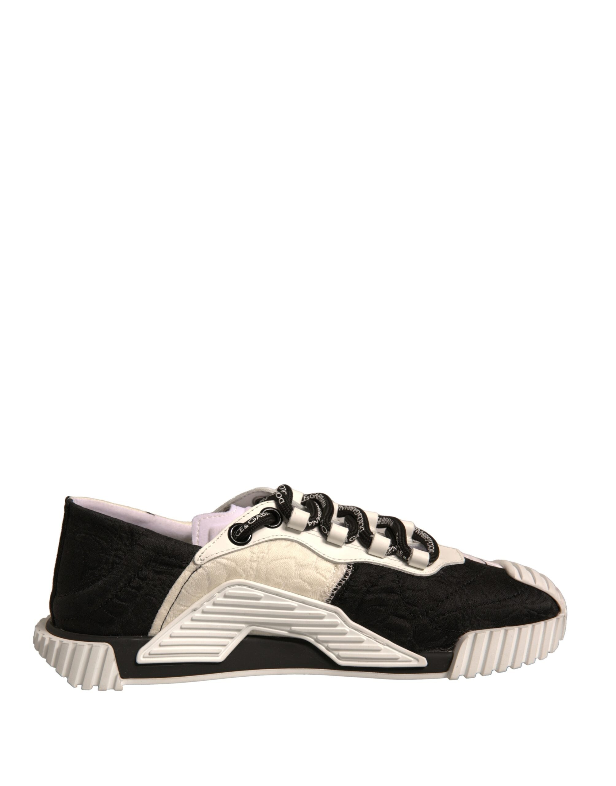 Dolce & Gabbana White Black NS1 Low Top Sports Sneakers Women's Shoes (Pre-Owned)