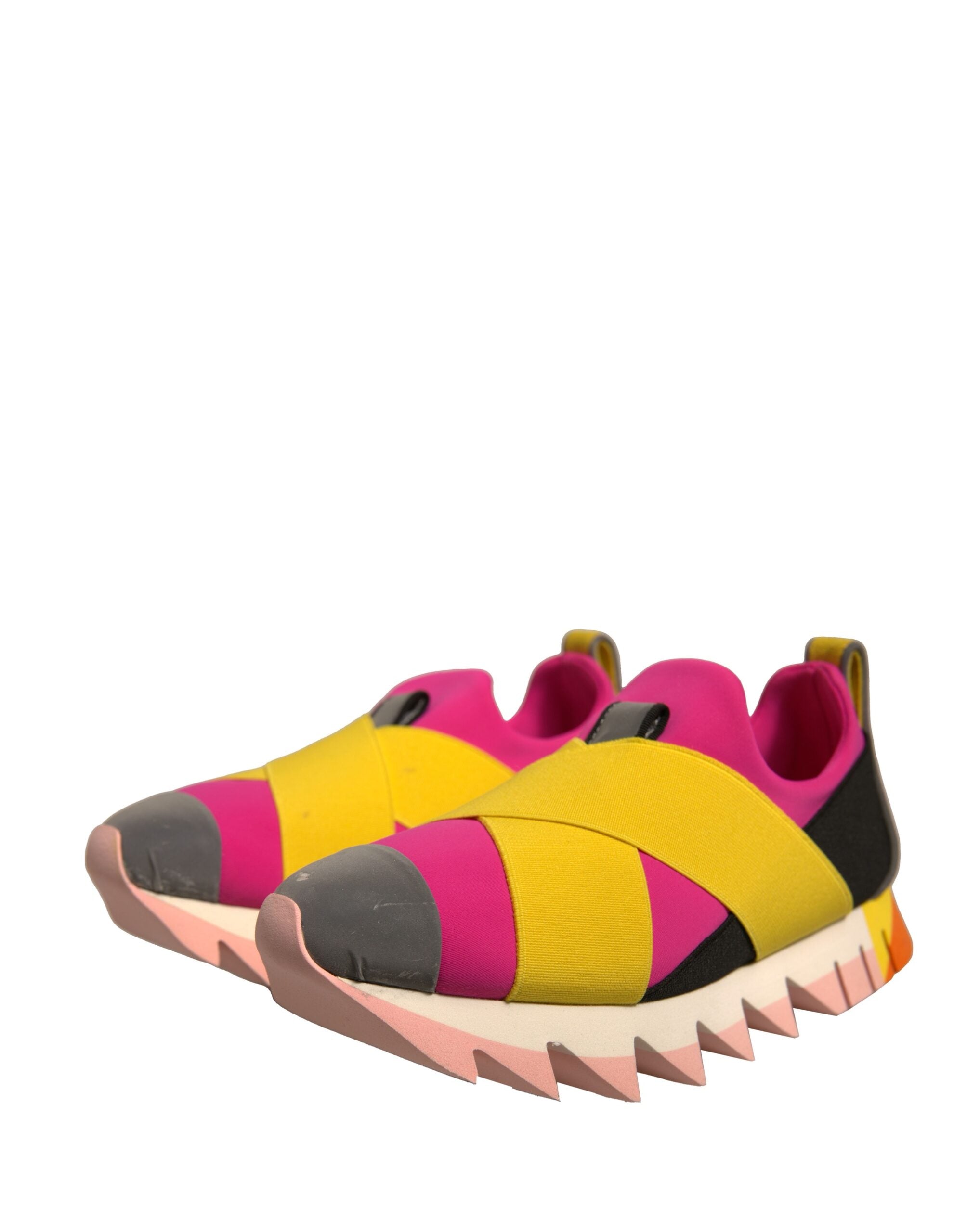 Dolce & Gabbana Multicolor Neoprene Elastic Ibiza Sneakers Women's Shoes (Pre-Owned)