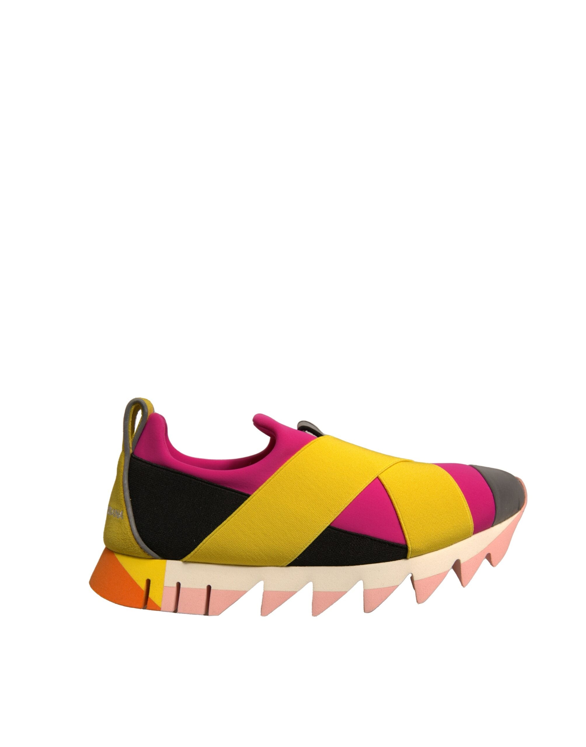 Dolce & Gabbana Multicolor Neoprene Elastic Ibiza Sneakers Women's Shoes (Pre-Owned)