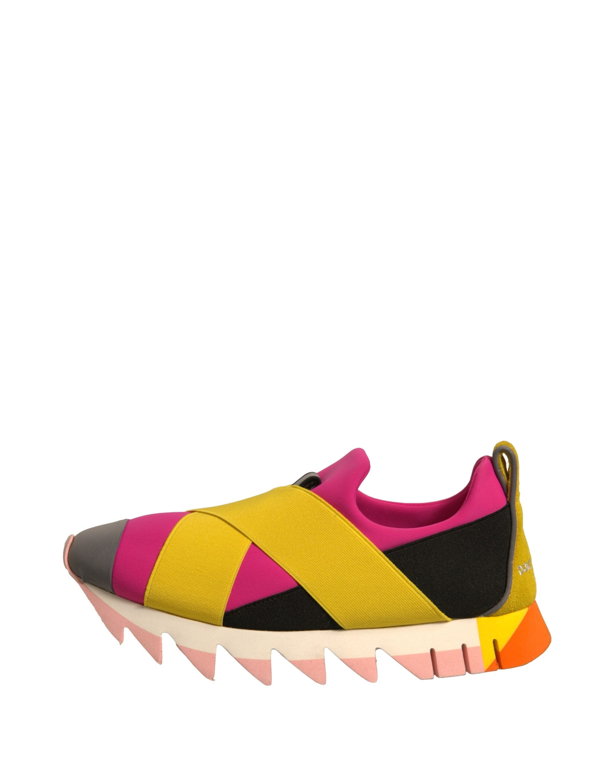 Dolce & Gabbana Multicolor Neoprene Elastic Ibiza Sneakers Women's Shoes (Pre-Owned)