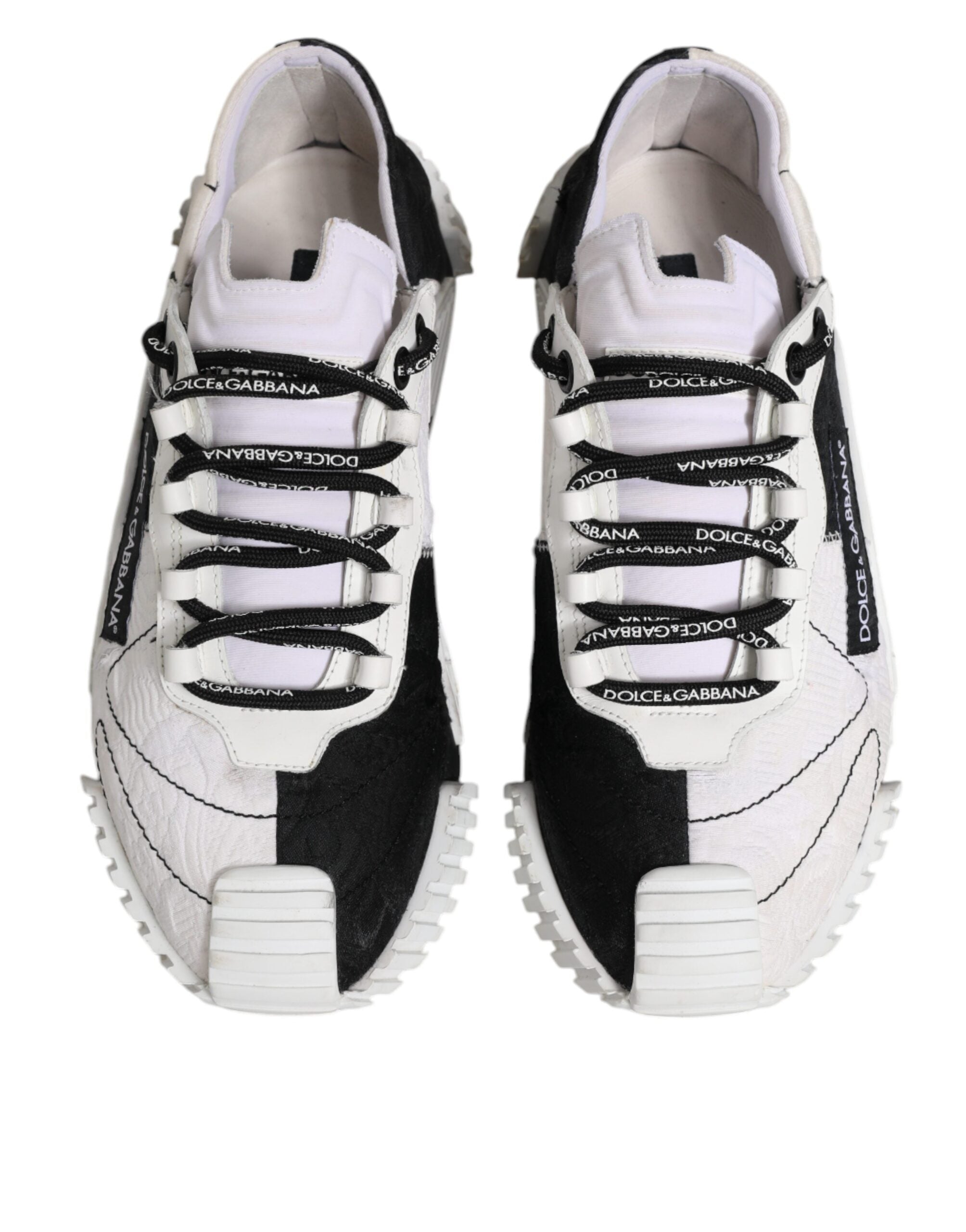 Dolce & Gabbana White Black NS1 Low Top Sneakers Women's Shoes (Pre-Owned)