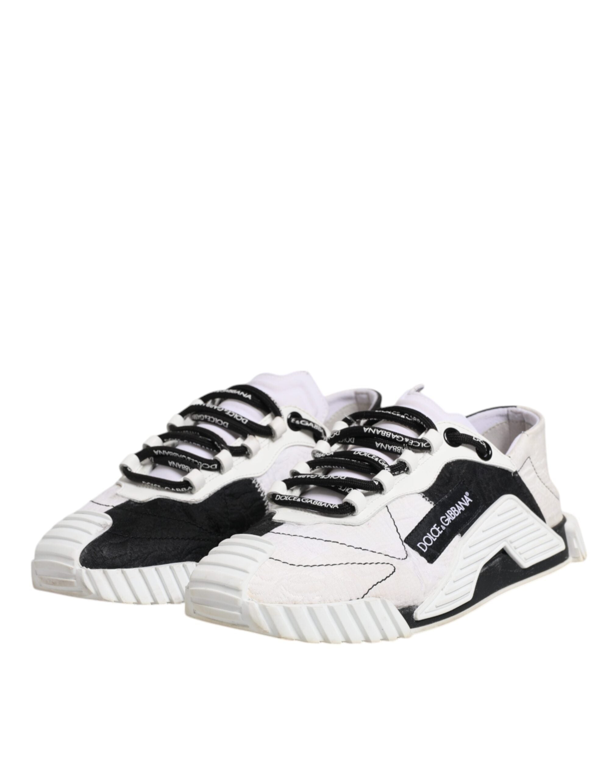 Dolce & Gabbana White Black NS1 Low Top Sneakers Women's Shoes (Pre-Owned)
