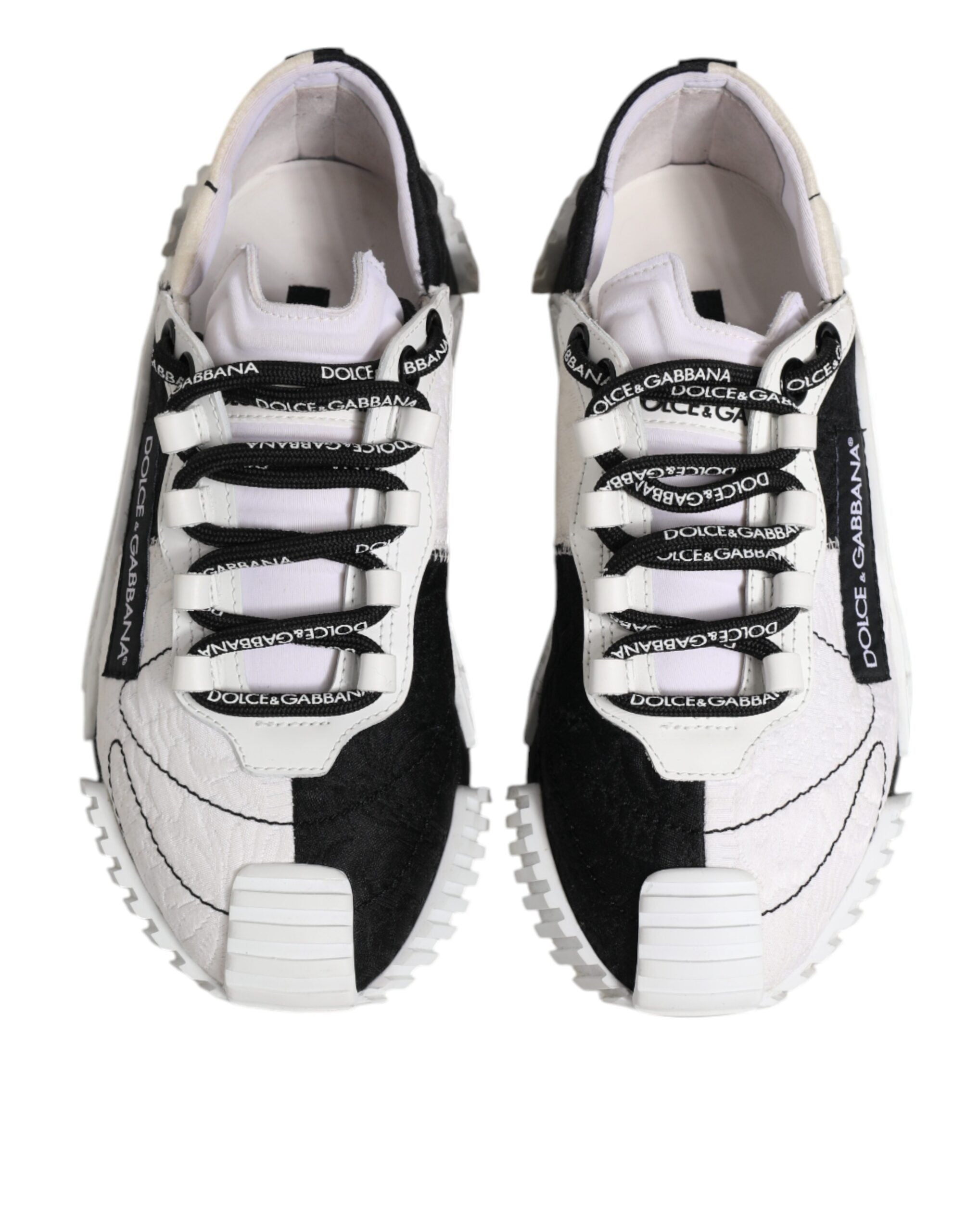 Dolce & Gabbana White Black NS1 Low Top Sneakers Women's Shoes (Pre-Owned)