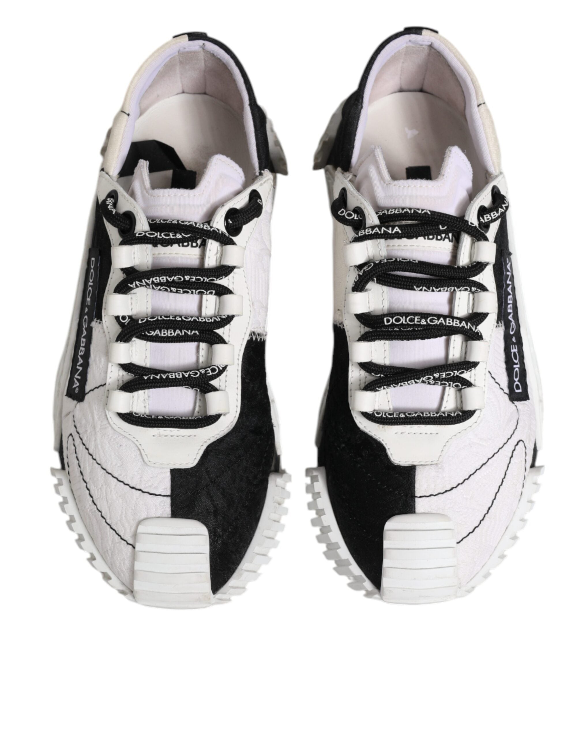 Dolce & Gabbana White Black NS1 Low Top Sneakers Women's Shoes (Pre-Owned)