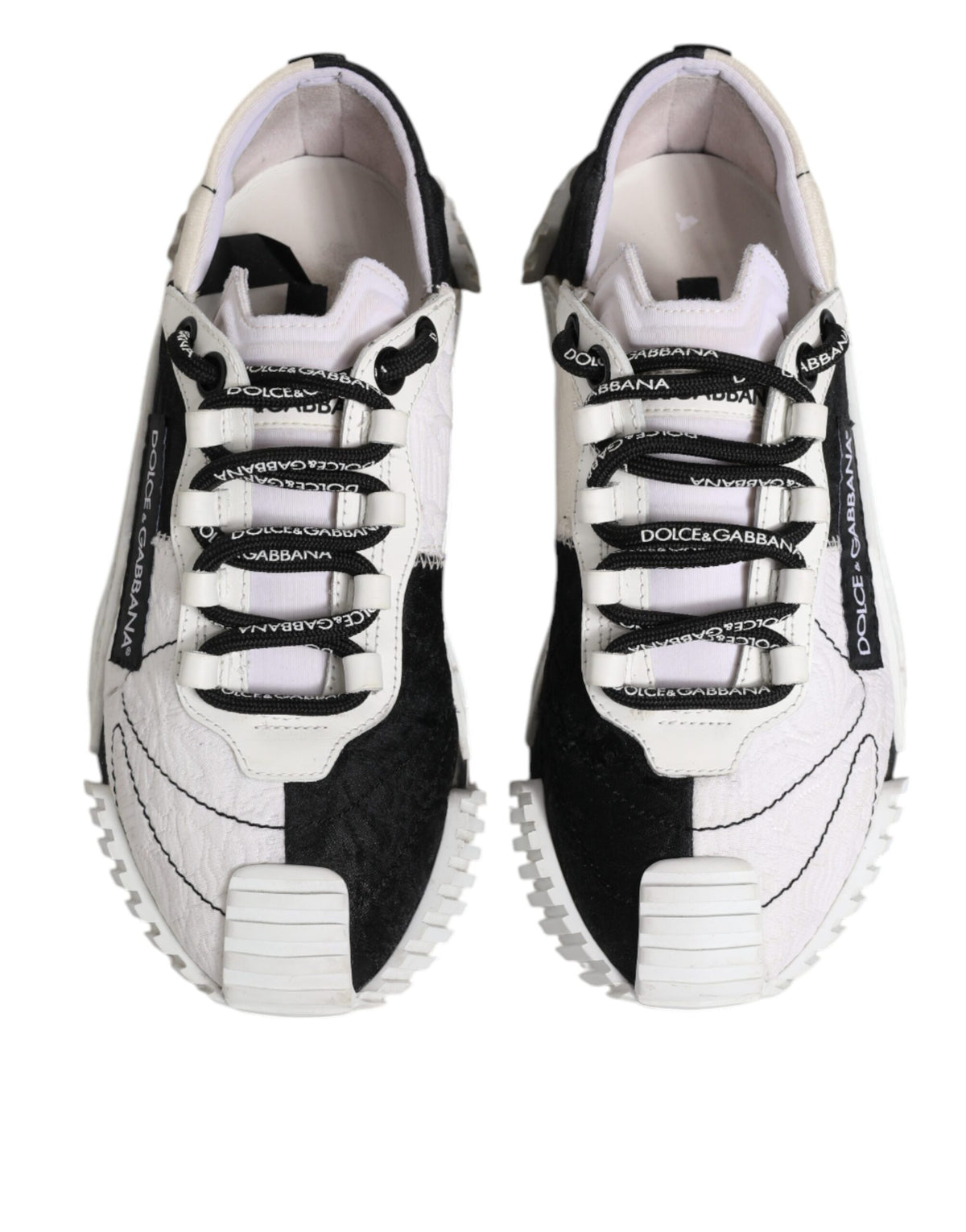 Dolce & Gabbana White Black NS1 Low Top Sneakers Women's Shoes (Pre-Owned)