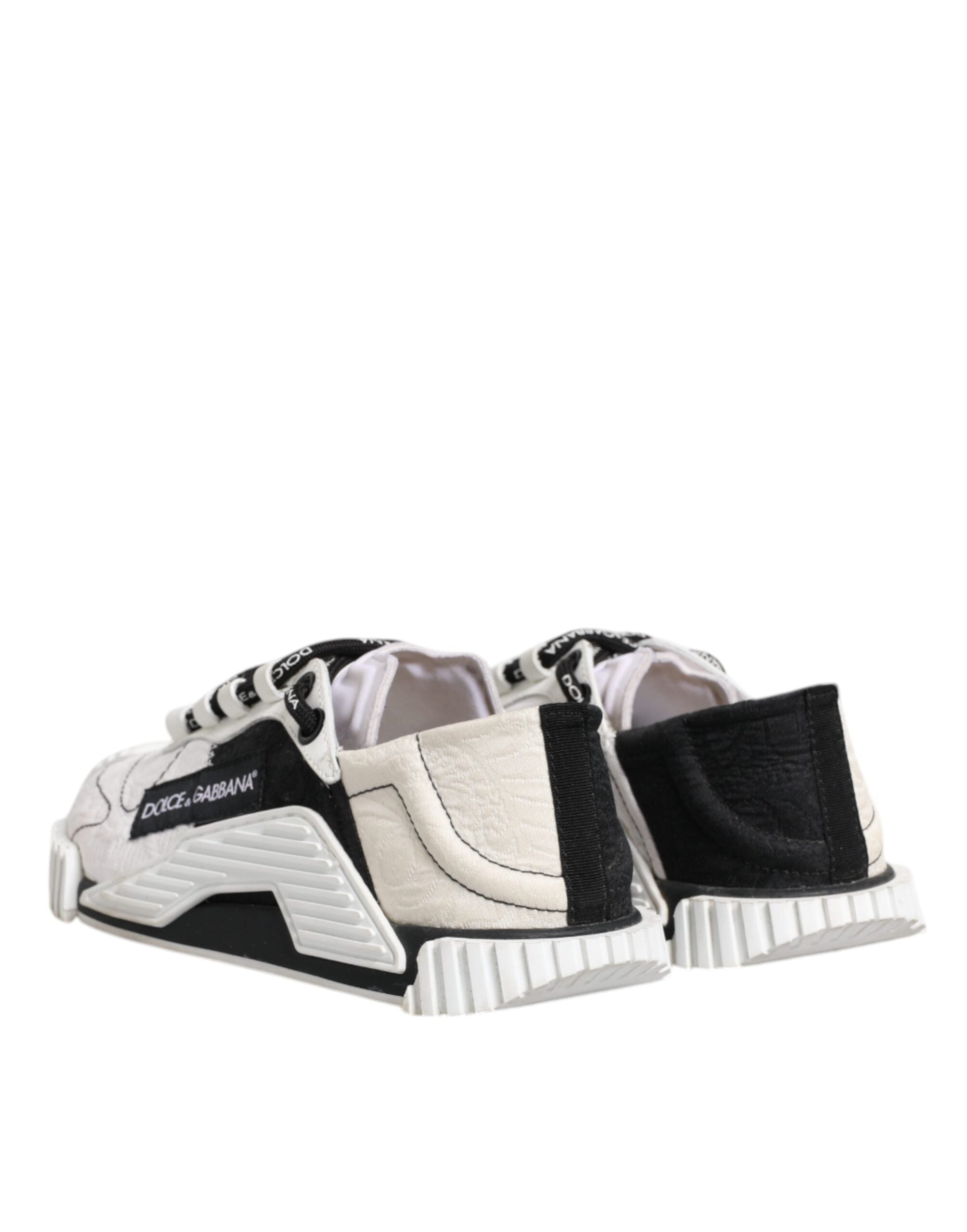 Dolce & Gabbana White Black NS1 Low Top Sneakers Women's Shoes (Pre-Owned)