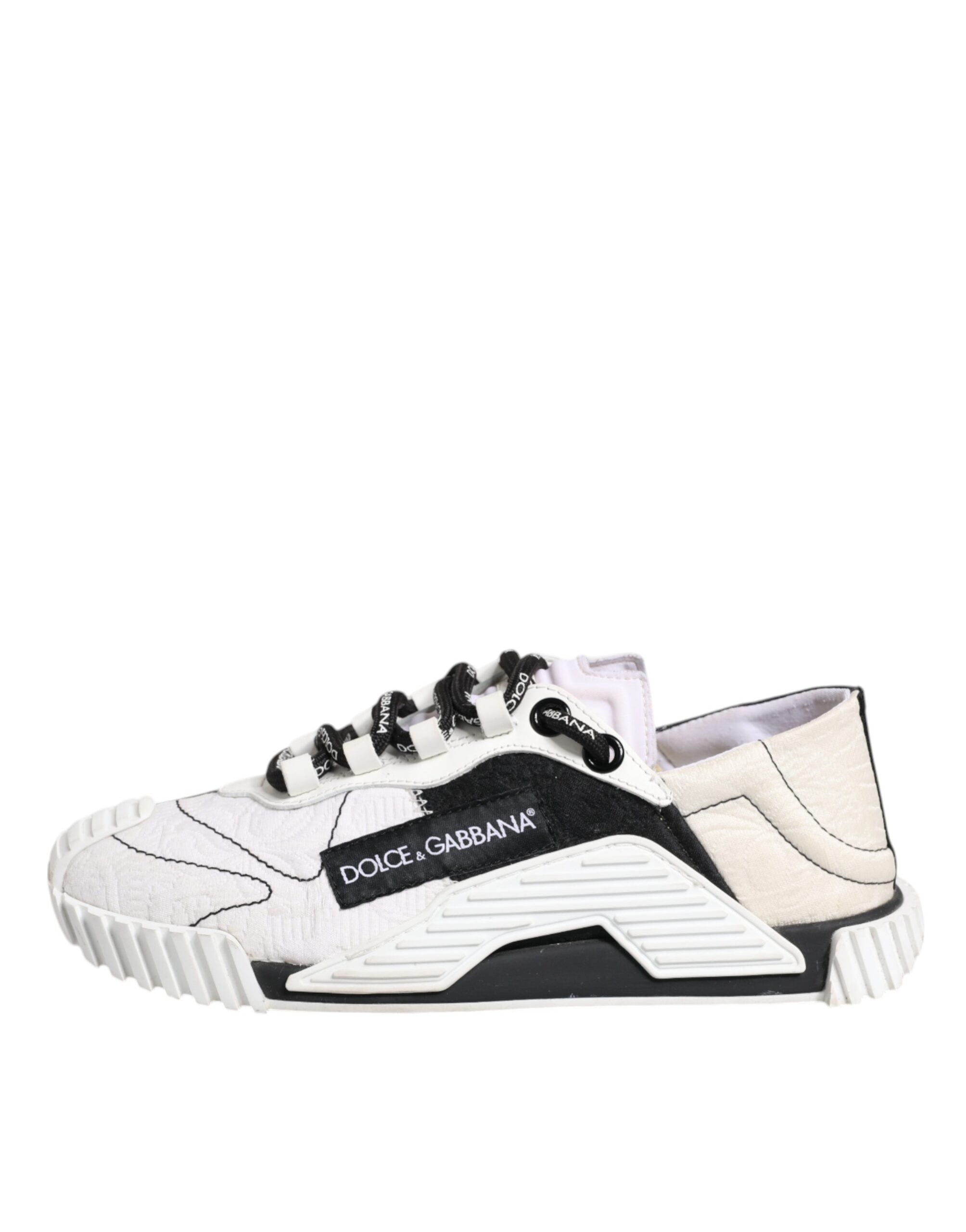 Dolce & Gabbana White Black NS1 Low Top Sneakers Women's Shoes (Pre-Owned)