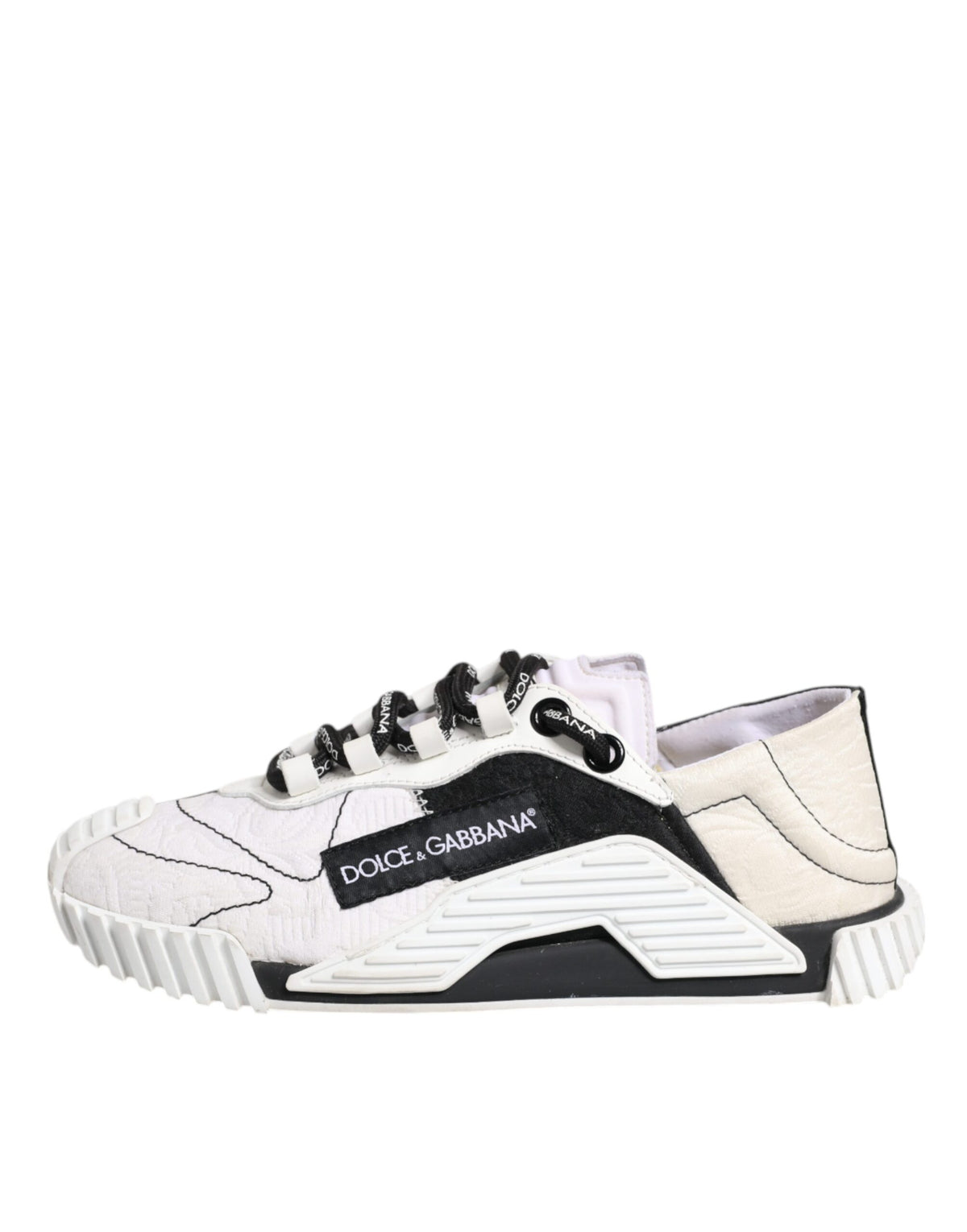 Dolce & Gabbana White Black NS1 Low Top Sneakers Women's Shoes (Pre-Owned)