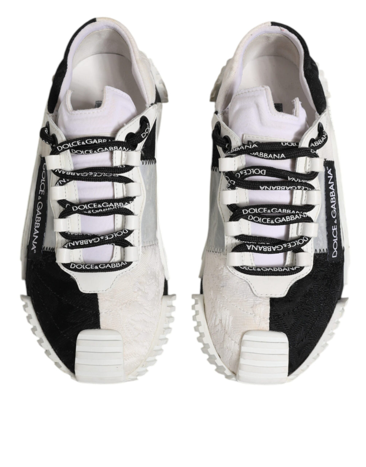 Dolce & Gabbana White Black NS1 Low Top Sneakers Women's Shoes (Pre-Owned)