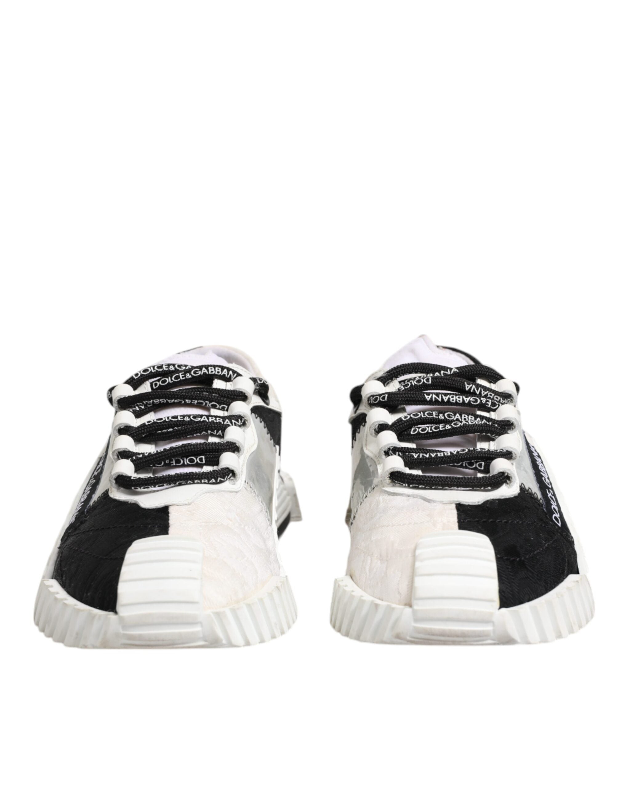 Dolce & Gabbana White Black NS1 Low Top Sneakers Women's Shoes (Pre-Owned)