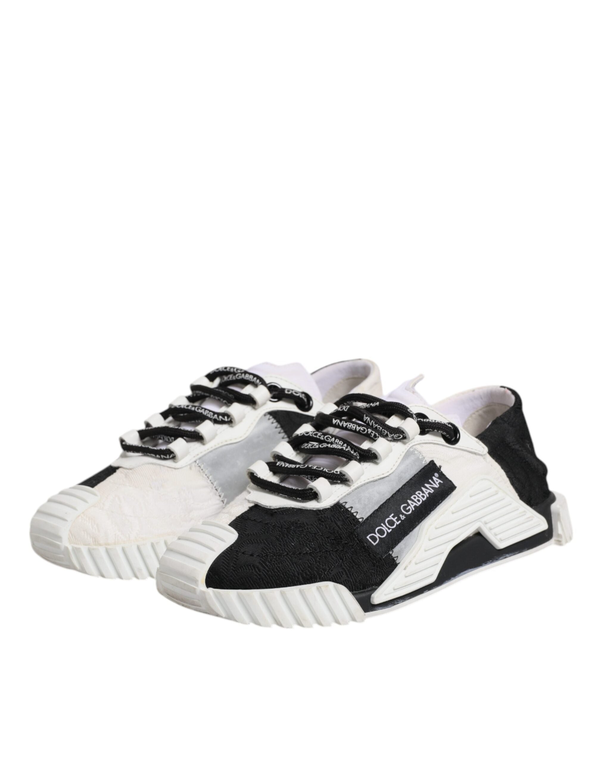 Dolce & Gabbana White Black NS1 Low Top Sneakers Women's Shoes (Pre-Owned)