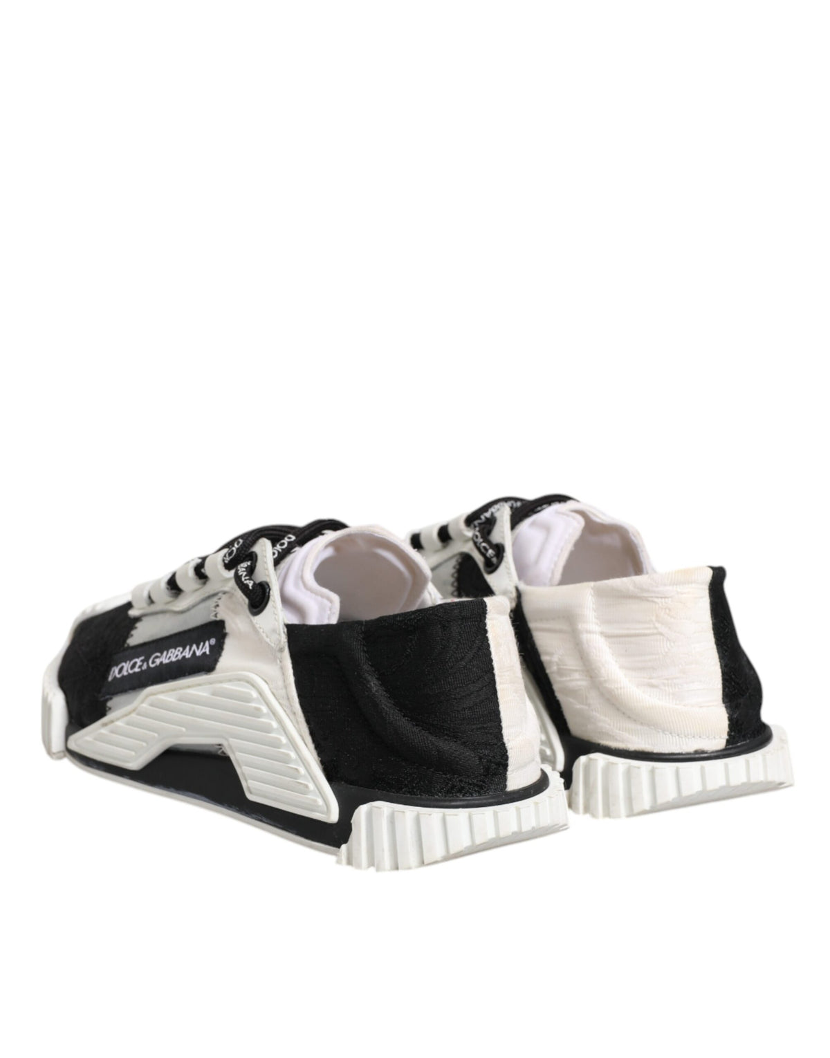 Dolce & Gabbana White Black NS1 Low Top Sneakers Women's Shoes (Pre-Owned)