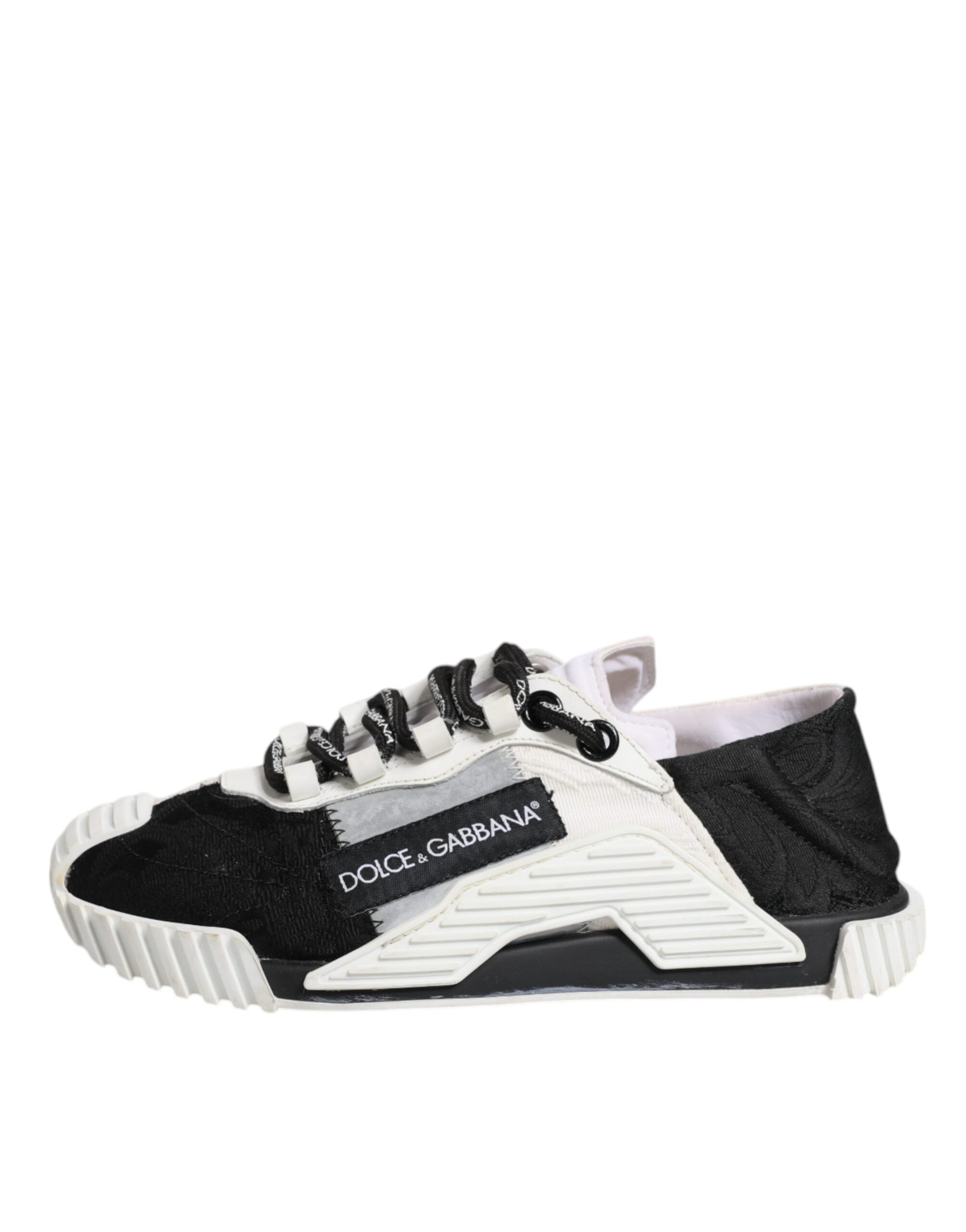 Dolce & Gabbana White Black NS1 Low Top Sneakers Women's Shoes (Pre-Owned)