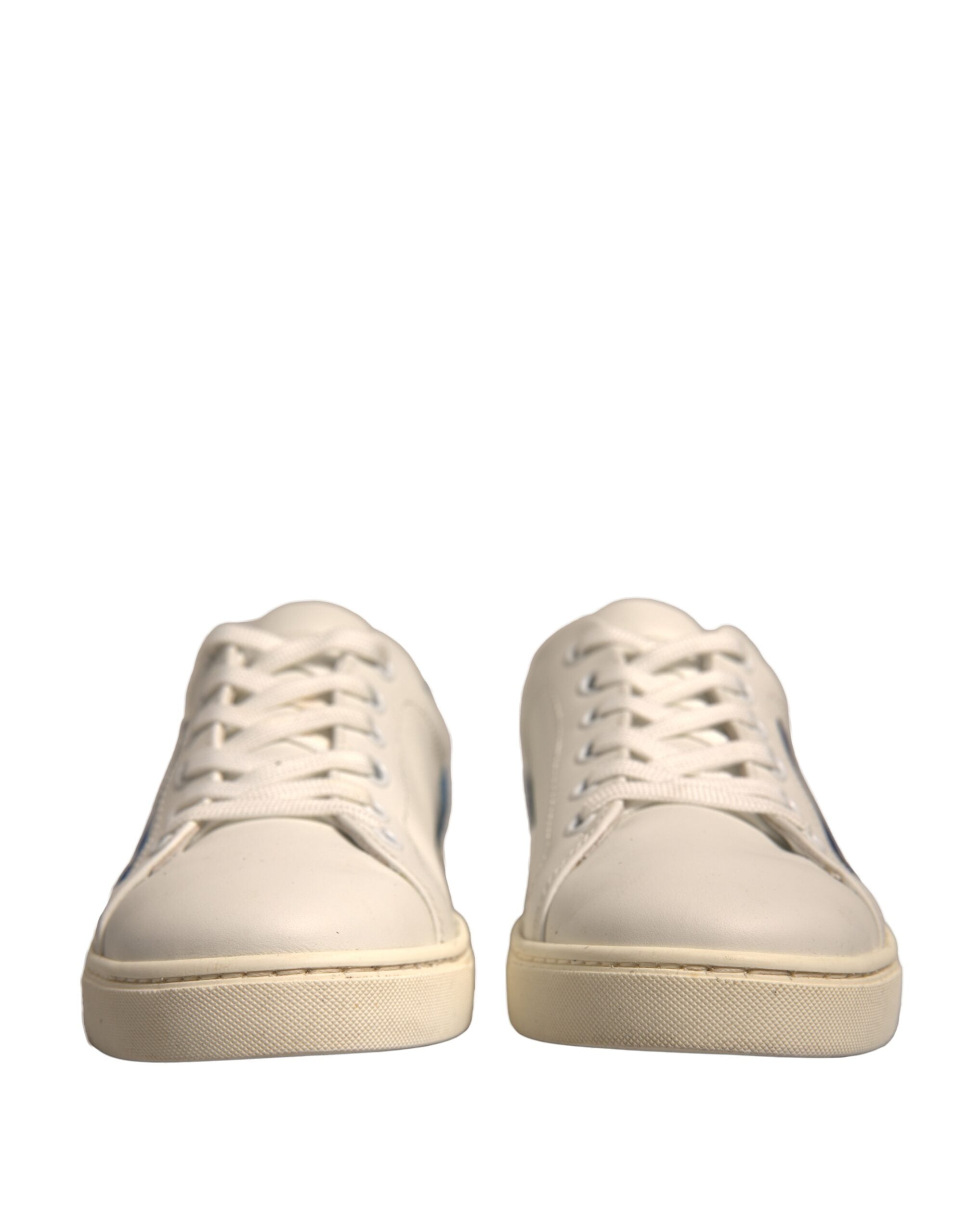 Dolce & Gabbana White Suede Leather Low Top Sneakers Women's Shoes (Pre-Owned)