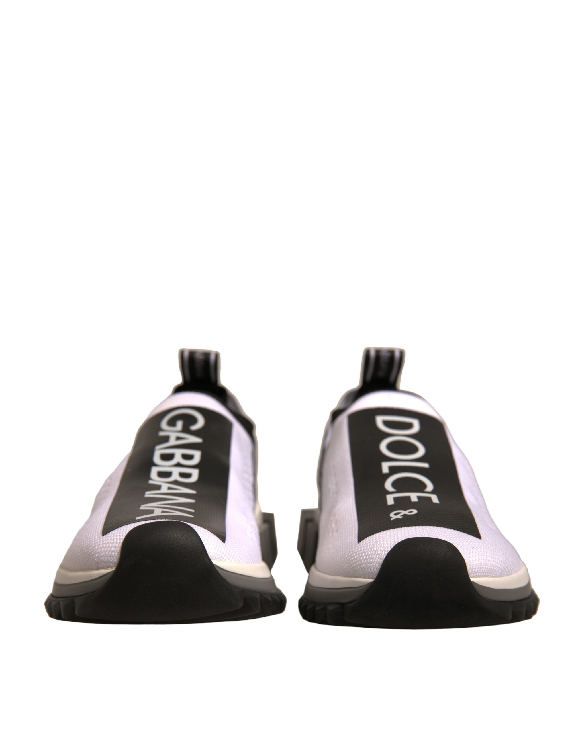 Dolce & Gabbana White Black Slip On Sorrento Sneakers Women's Shoes (Pre-Owned)