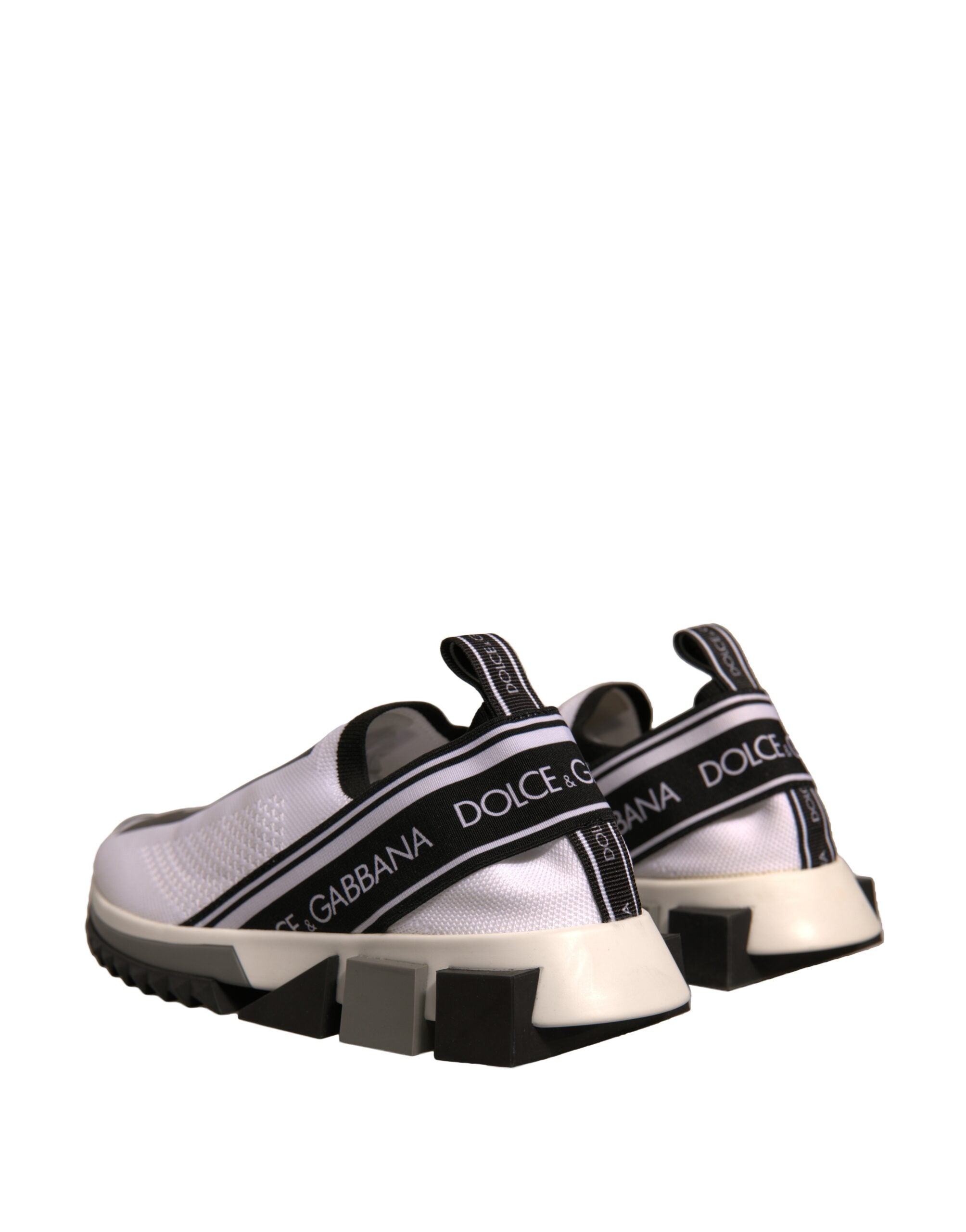 Dolce & Gabbana White Black Slip On Sorrento Sneakers Women's Shoes (Pre-Owned)