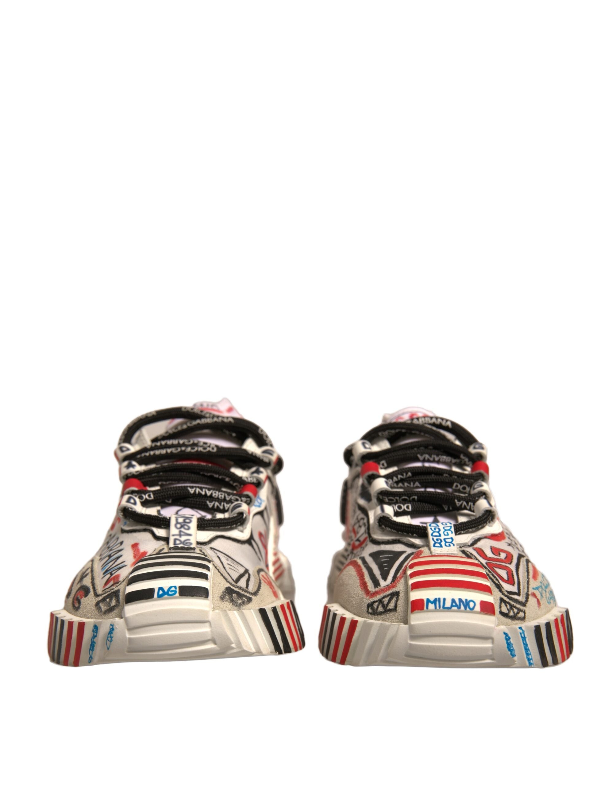 Dolce & Gabbana Multicolor Suede Fabric NS1 Sneakers Women's Shoes
