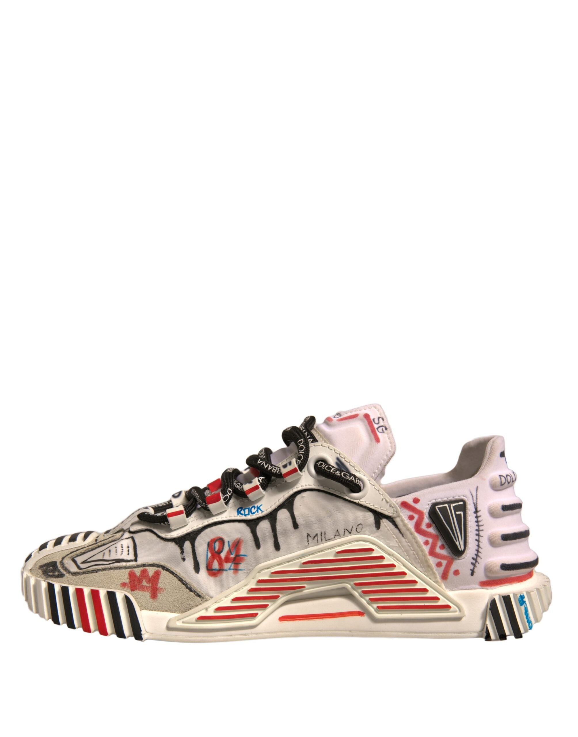 Dolce & Gabbana Multicolor Suede Fabric NS1 Sneakers Women's Shoes
