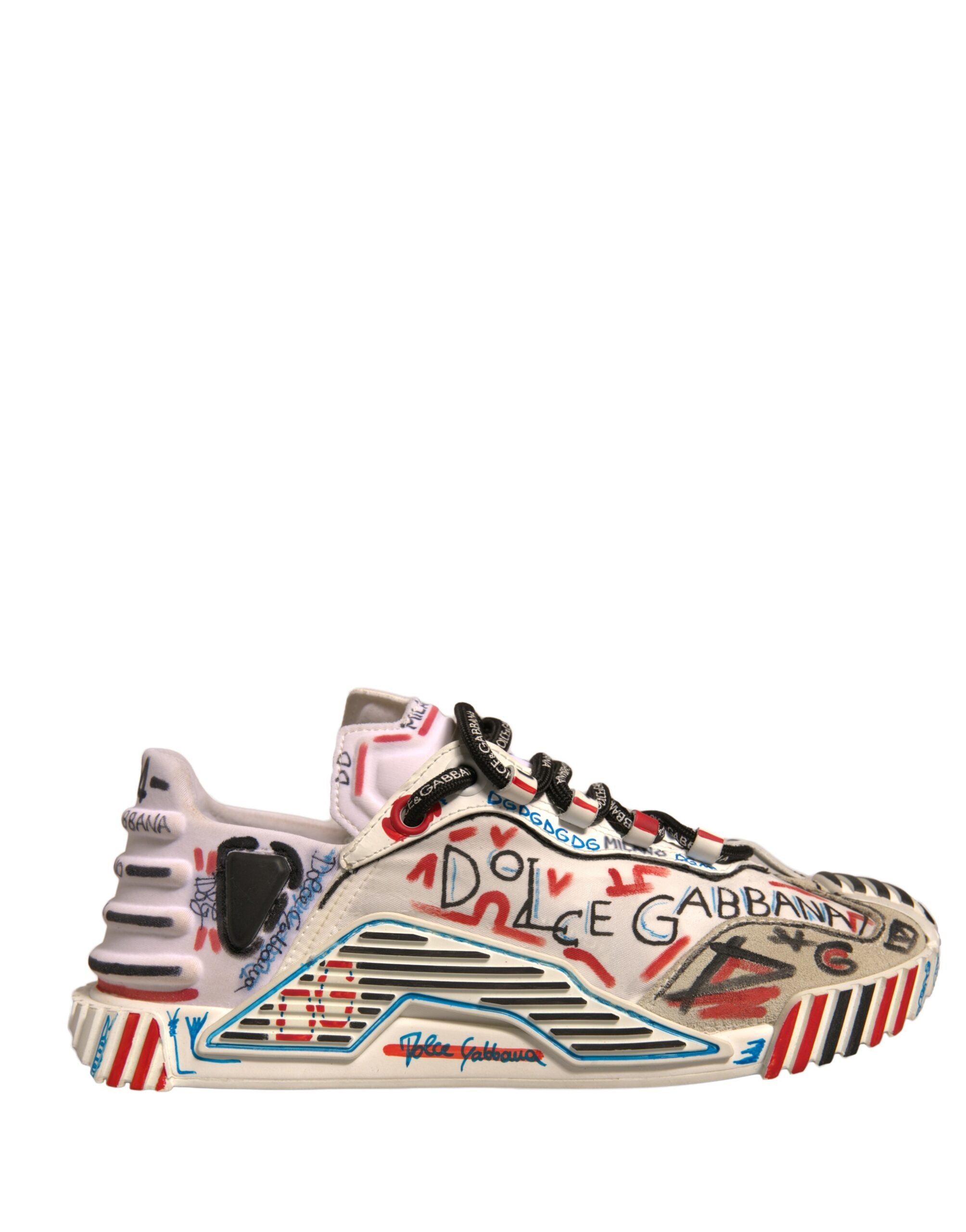 Dolce & Gabbana Multicolor Suede Fabric NS1 Sneakers Women's Shoes