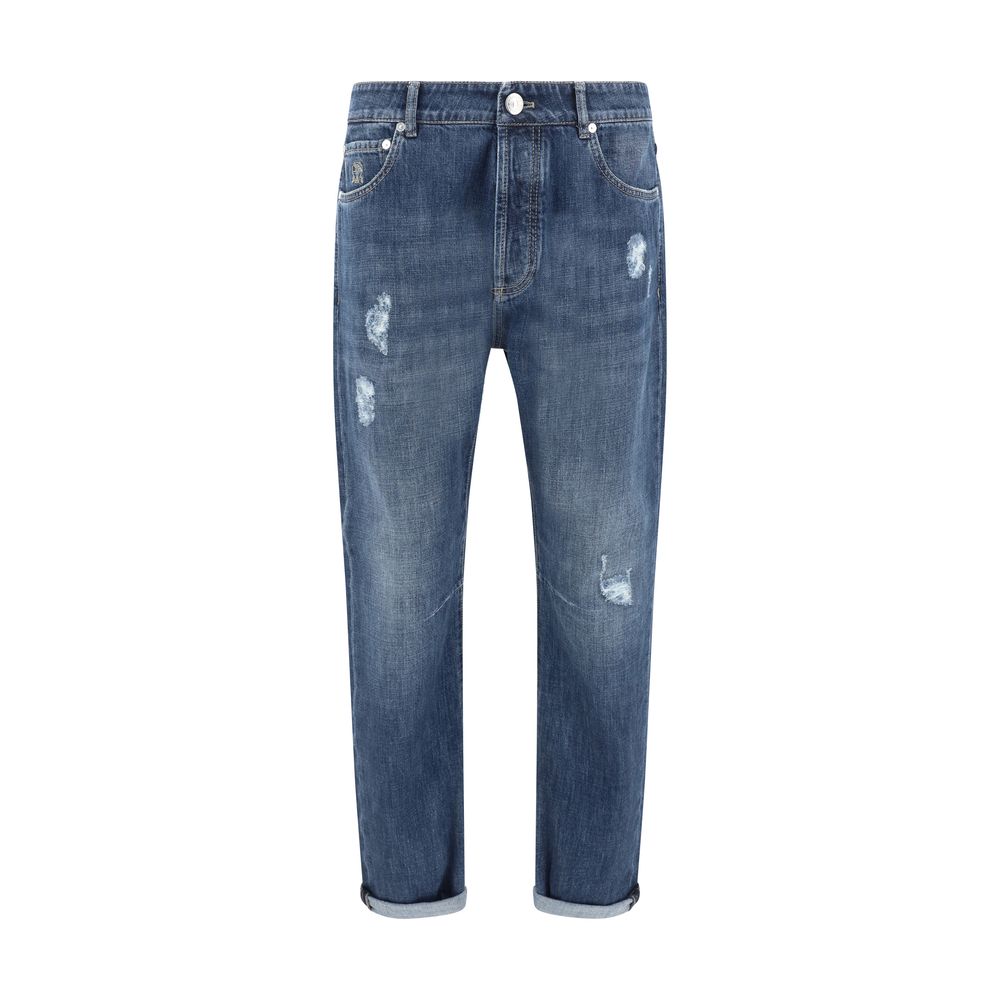Brunello Cucinelli Worn-out Men's Pants