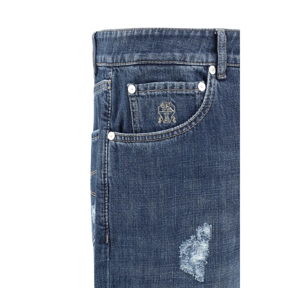 Brunello Cucinelli Worn-out Men's Pants