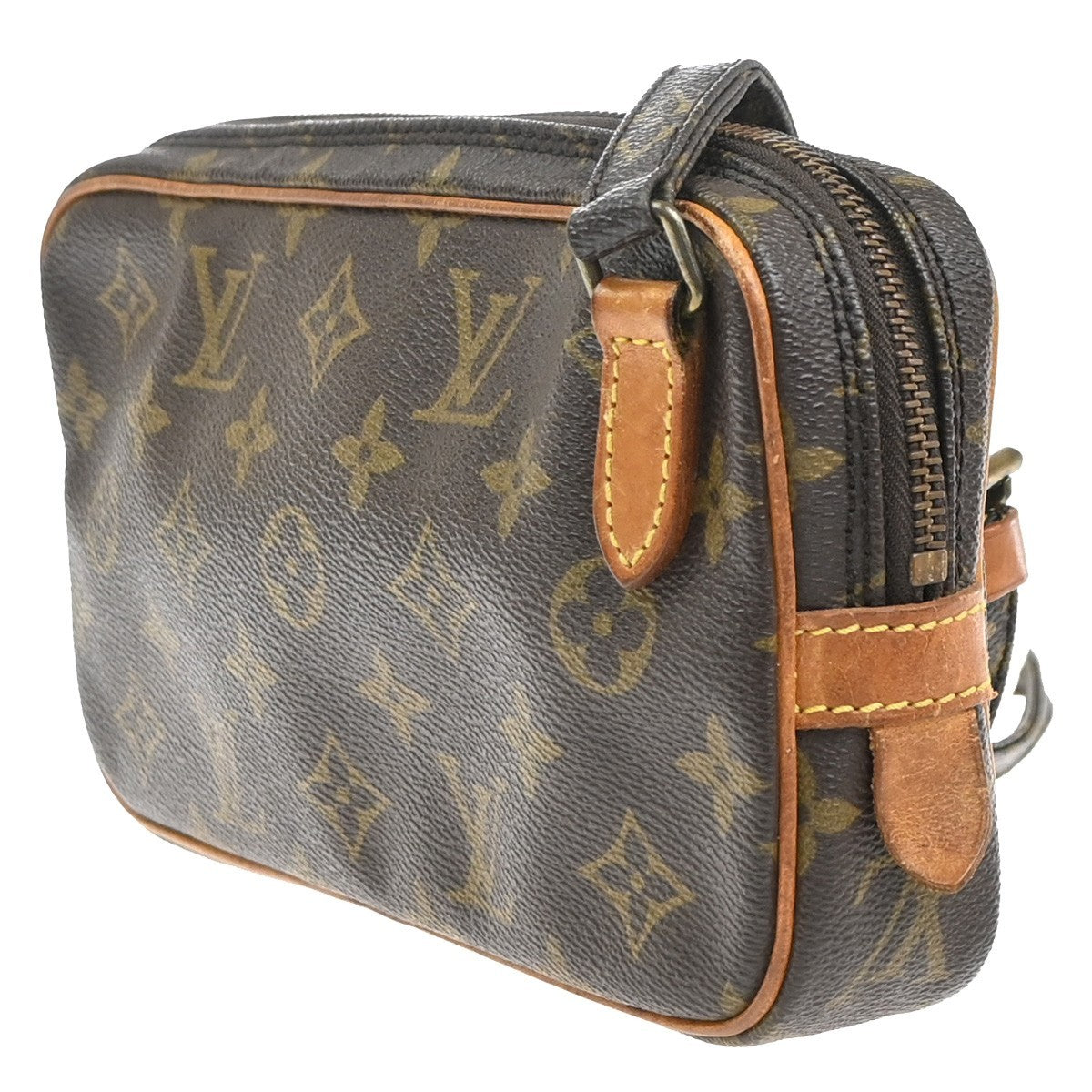 Louis Vuitton Pochette Marly Bandouliere Monogram Canvas Brown Canvas Shoulder Bag Bag (Pre-Owned)