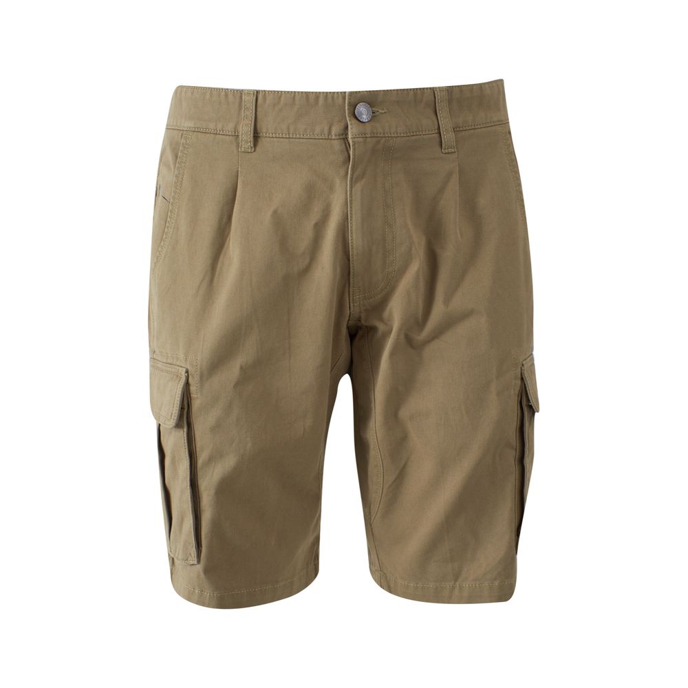 Yes Zee Beige Cotton Men Bermuda Men's Short