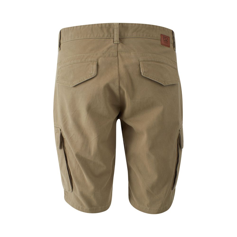 Yes Zee Beige Cotton Men Bermuda Men's Short