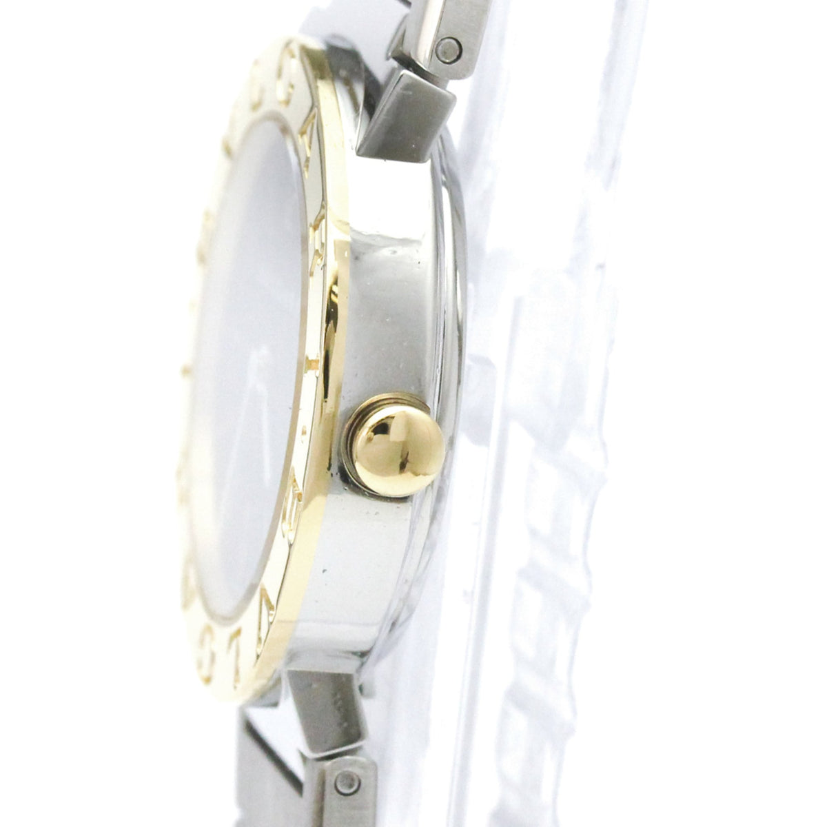 Bvlgari Bvlgari Quartz Stainless Steel And Yellow Gold Watch (Pre-Owned)