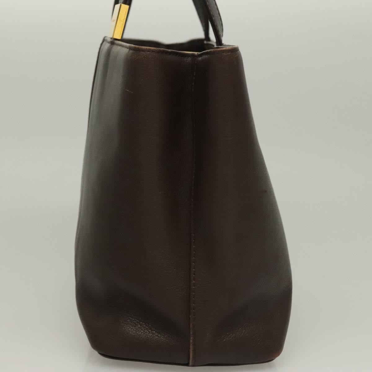 Burberry Vintage Leather Brown Leather Handbag (Pre-Owned)