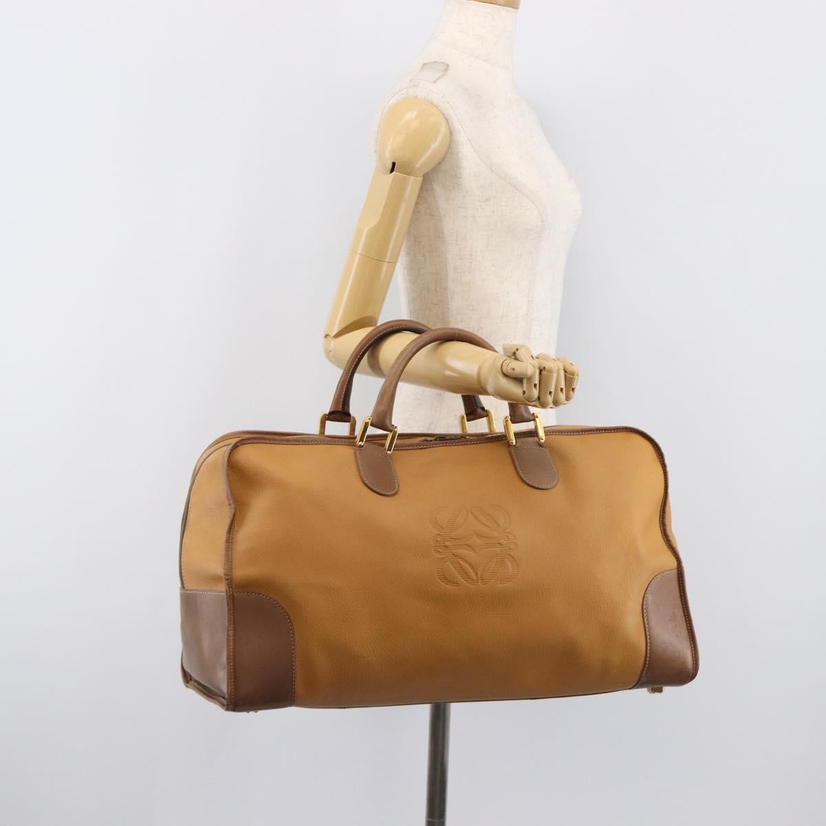 Loewe Amazona Leather Beige Leather Handbag (Pre-Owned)