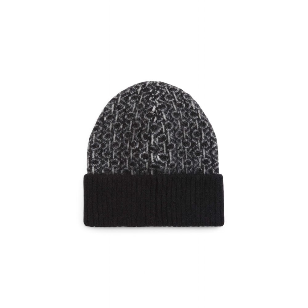 Calvin Klein Black Alpaca Leather Women's Hat