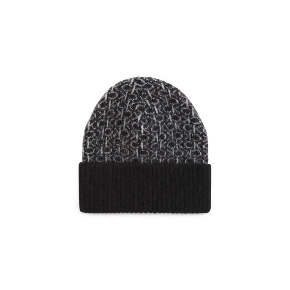 Calvin Klein Black Alpaca Leather Women's Hat