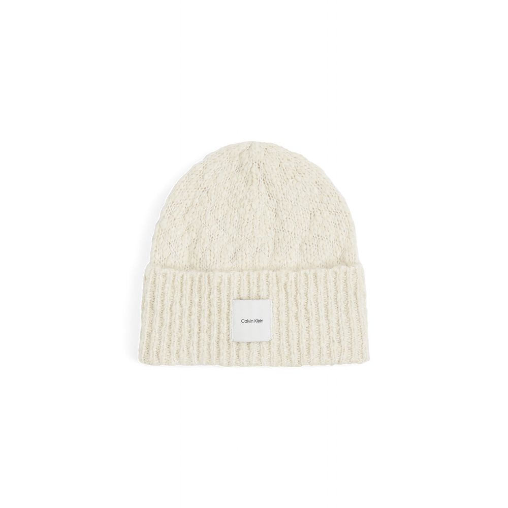 Calvin Klein White Recycled Polyester Women's Hat