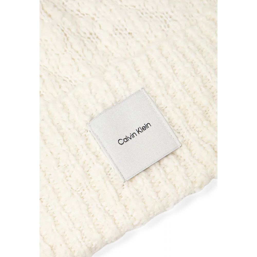 Calvin Klein White Recycled Polyester Women's Hat
