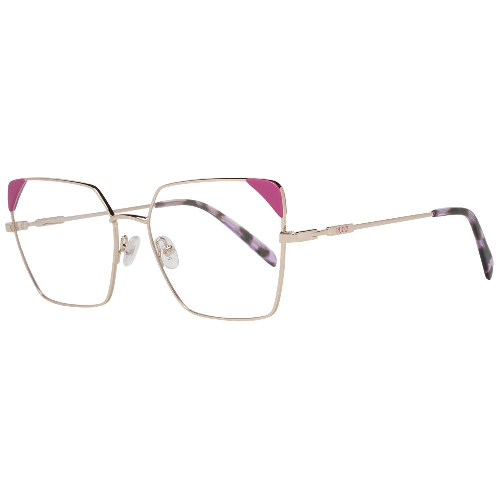 Emilio Pucci Rose Gold Metal & Plastic Glasses Women's (Frames)