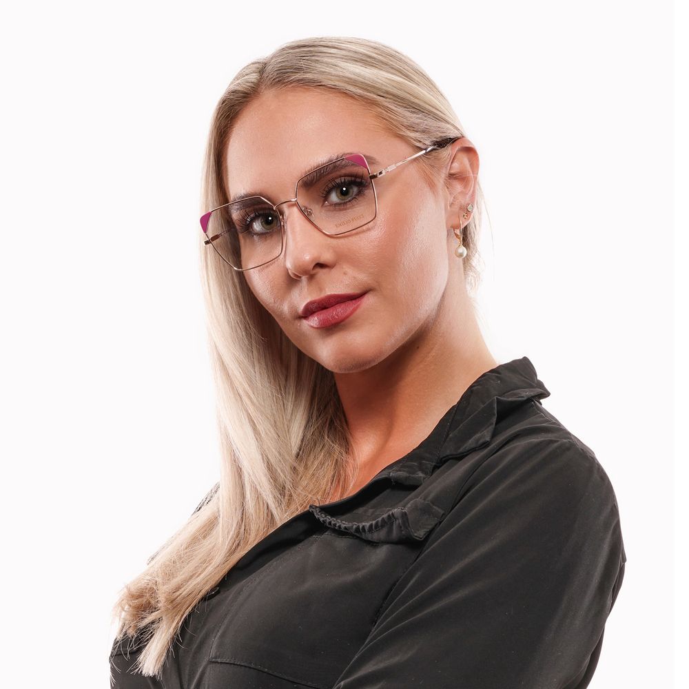Emilio Pucci Rose Gold Metal & Plastic Glasses Women's (Frames)