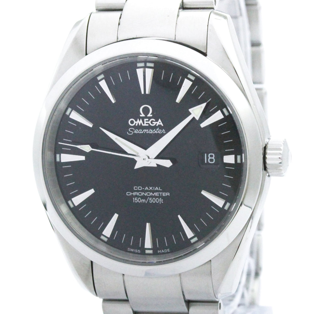 Omega Seamaster Aqua Terra 150M Co-Axial Chronometer Automatic Stainless Steel Watch (Pre-Owned)