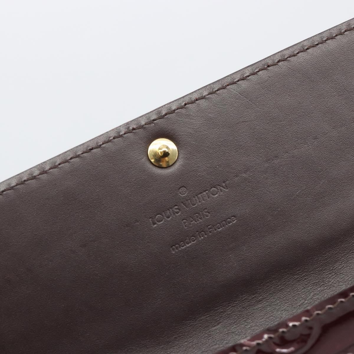 Louis Vuitton Sarah Monogram Vernis Burgundy Patent_Leather Clutche & Pouche Bag (Pre-Owned)