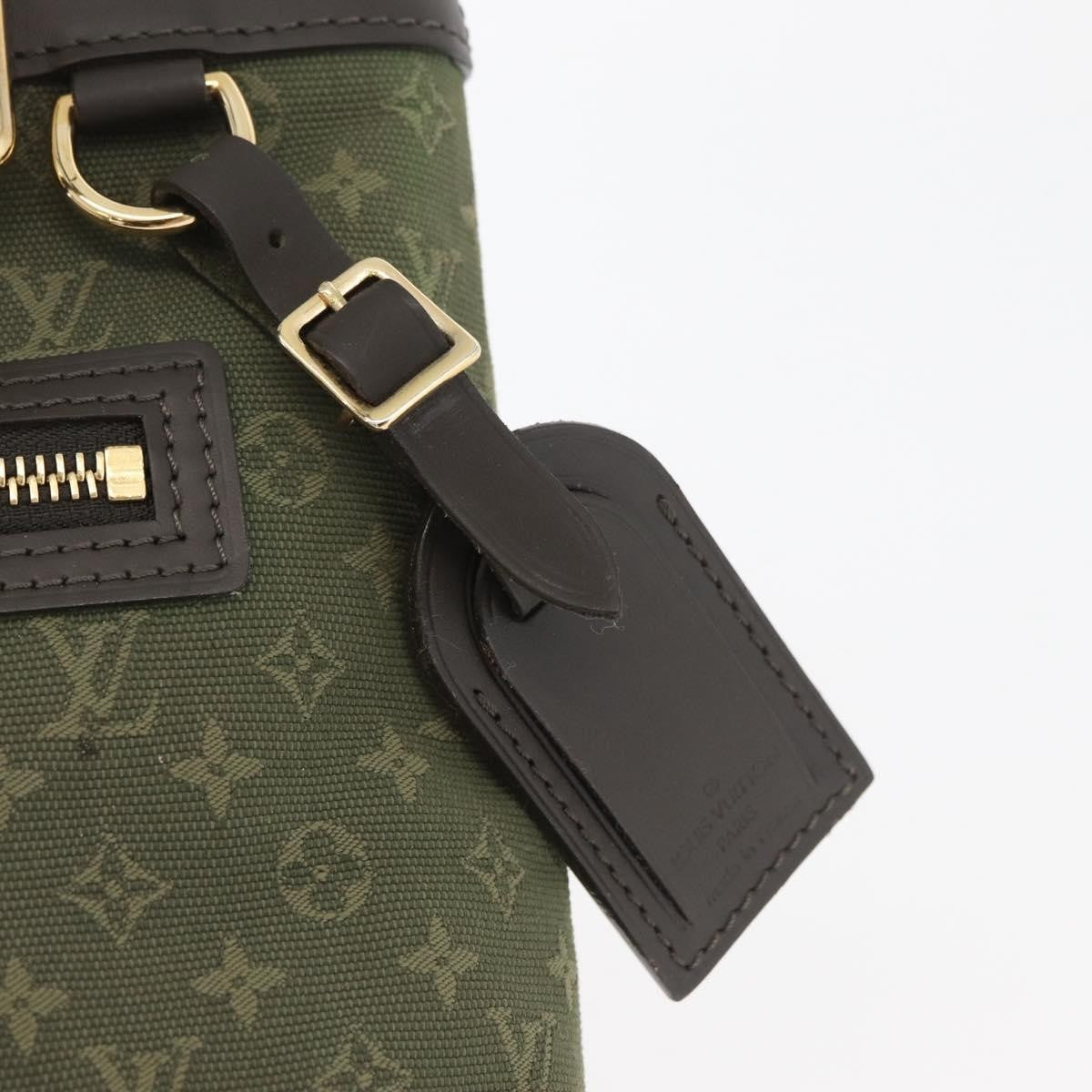 Louis Vuitton Lucille Mini Lin Khaki Canvas Handbag (Pre-Owned)