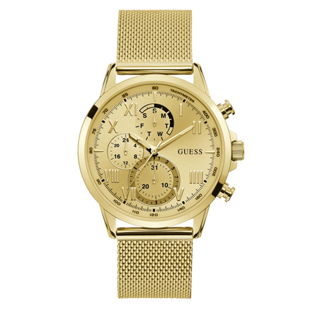 Guess Gold Stainless Steel Men's Watch