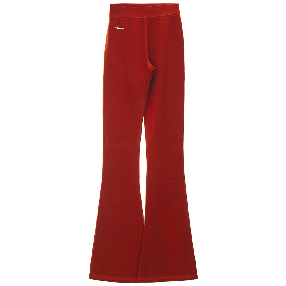 Dsquared² Red Cotton Athletic Women's Pants