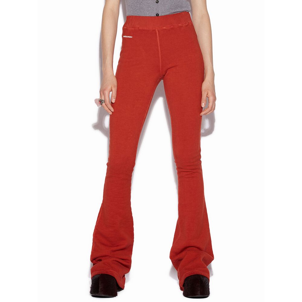 Dsquared² Red Cotton Athletic Women's Pants