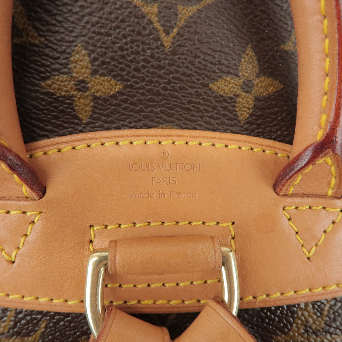 Louis Vuitton Vintage Montsouris Monogram Canvas Brown Canvas Backpack Bag (Pre-Owned)