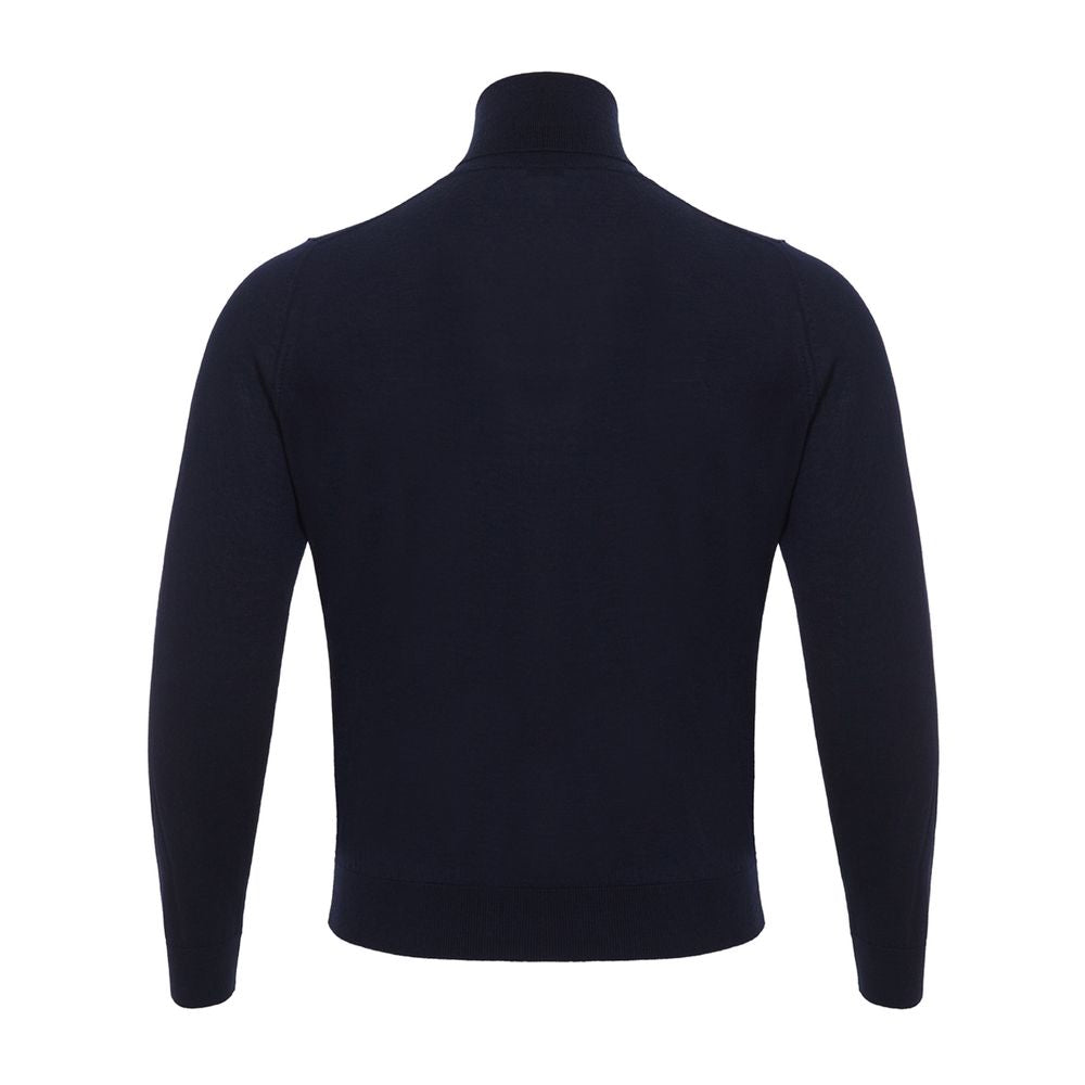 Colombo Blue Cashmere Men's Turtleneck