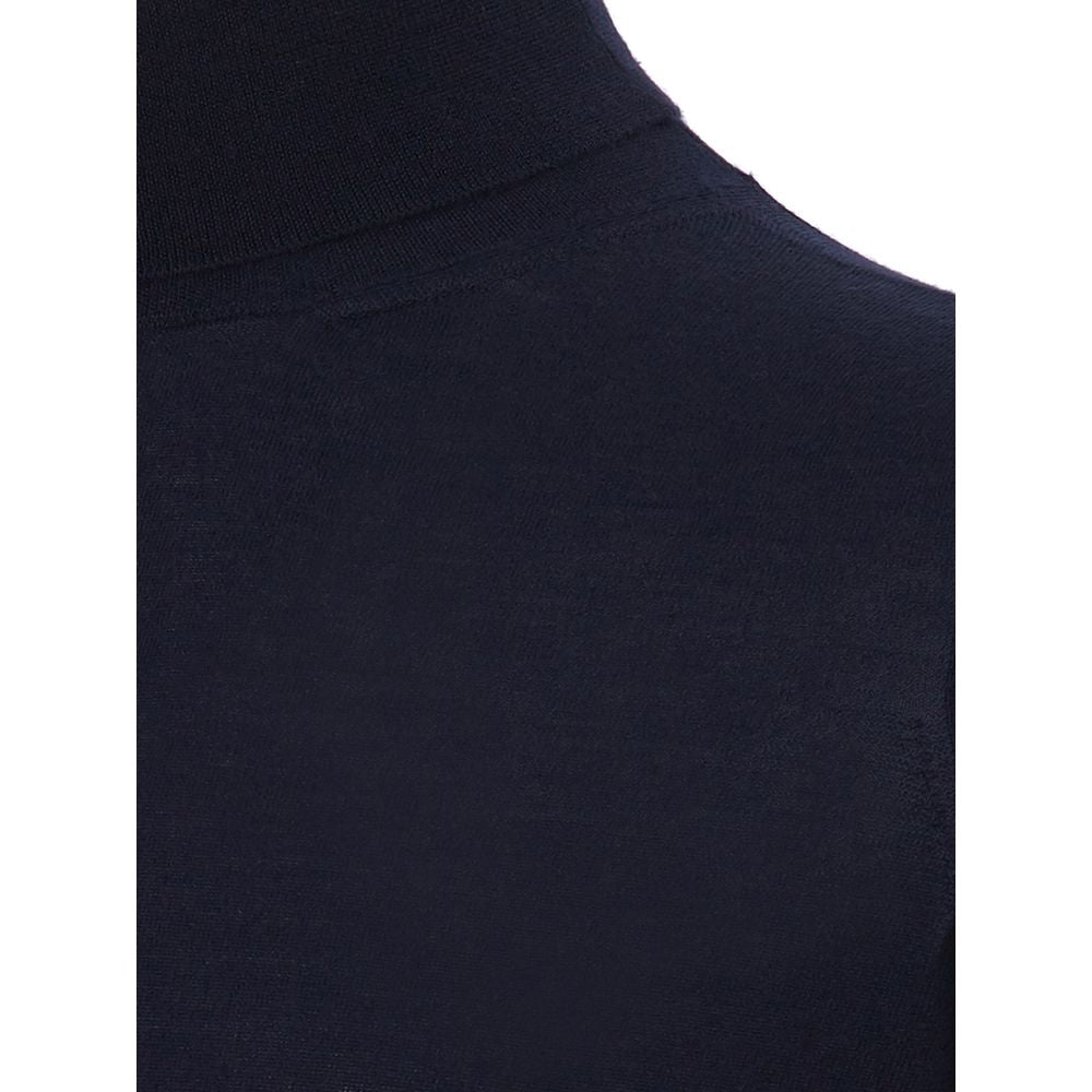 Colombo Blue Cashmere Men's Turtleneck