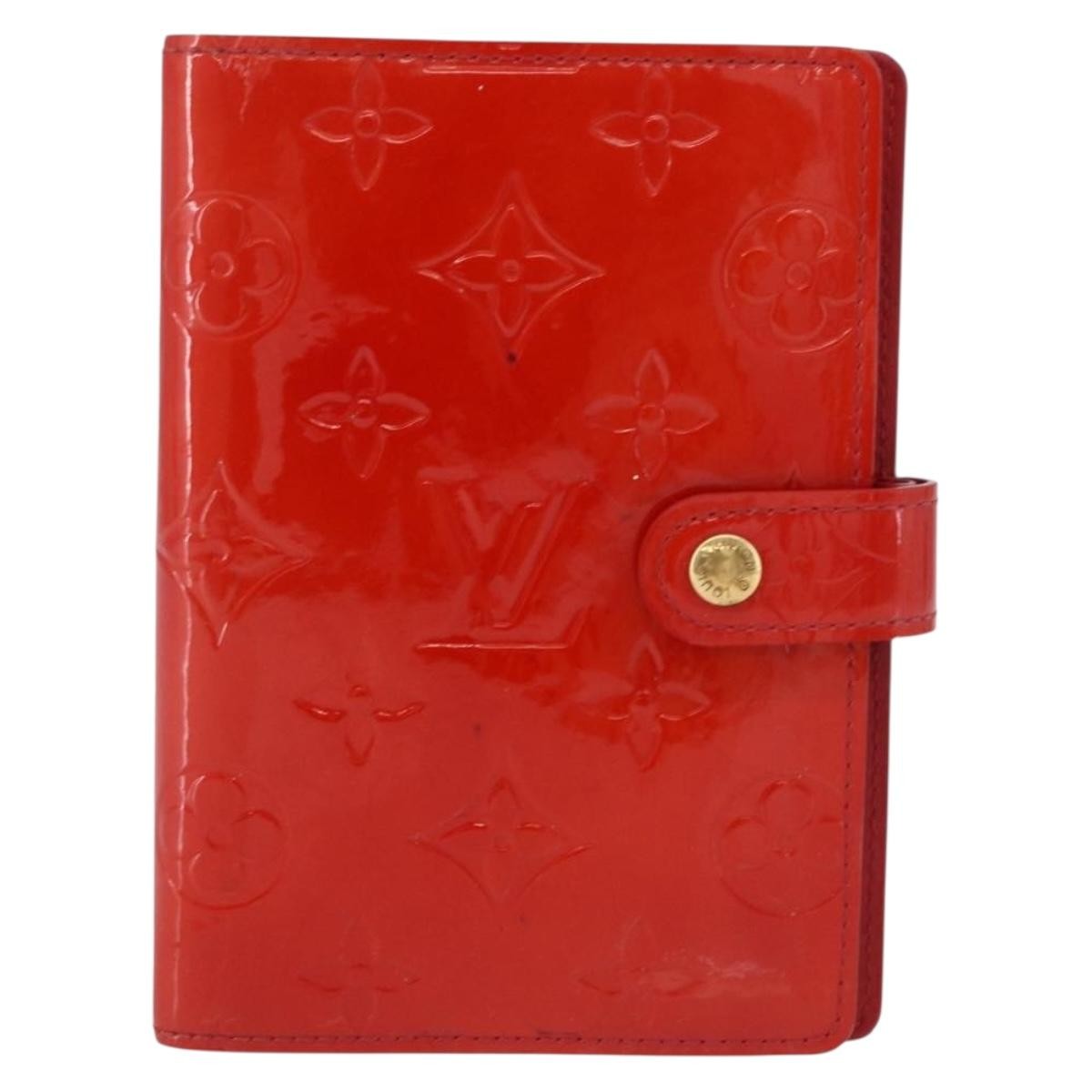 Louis Vuitton Agenda Cover Patent Red Patent_Leather Clutche & Pouche Bag (Pre-Owned)
