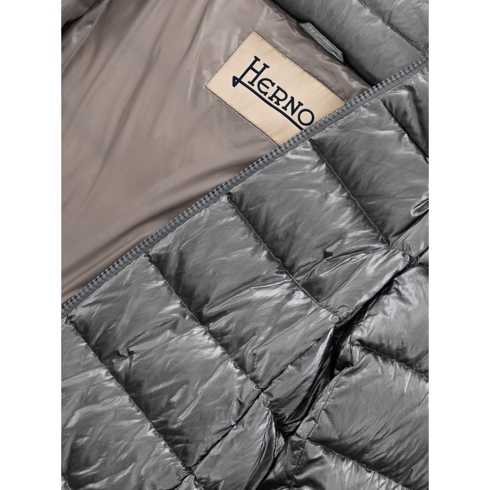 Herno Silver Viscose Jackets & Women's Coat