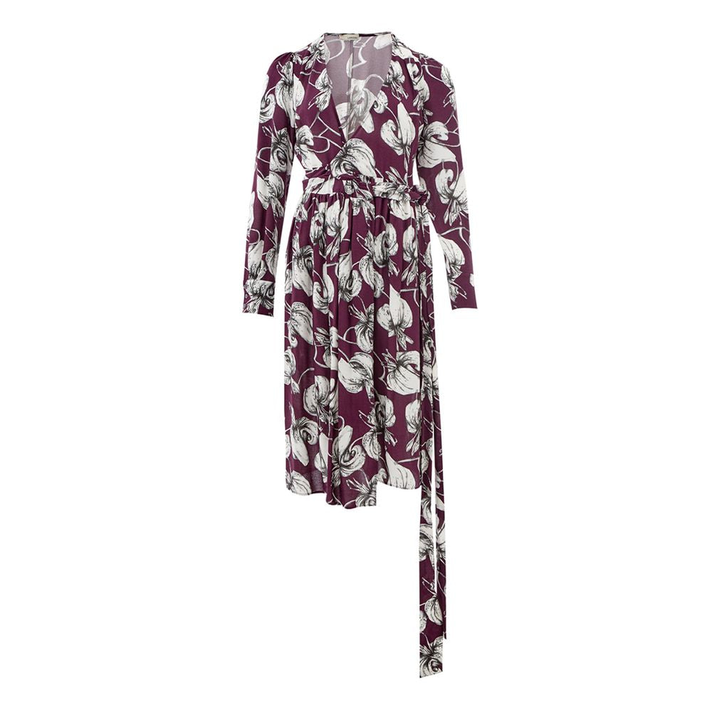 Lardini Purple Viscose Casual Women's Dress