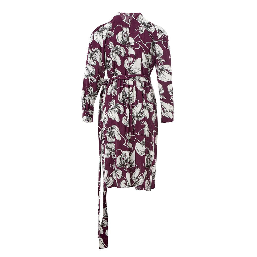 Lardini Purple Viscose Casual Women's Dress